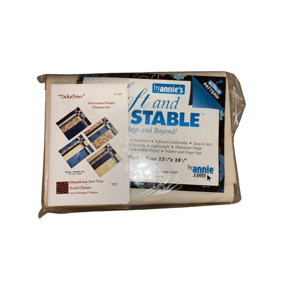 NEW ByAnnie Soft and Stable 4 Pk 13.5x18.5 White Foam Stabilizer & Bonus Pattern
